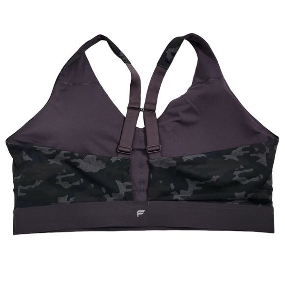 Fabletics All Day Every Day Bra Black, Green & Gray Camo NEW Women's 4X - Picture 4 of 10